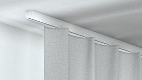 Silentgliss SG 6840 Deckenvorhangschiene für schwere Vorhänge – in Weiß
