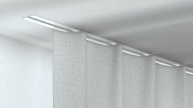 Silent Gliss SG 6243 1-läufige Unterputzschiene – in Weiß